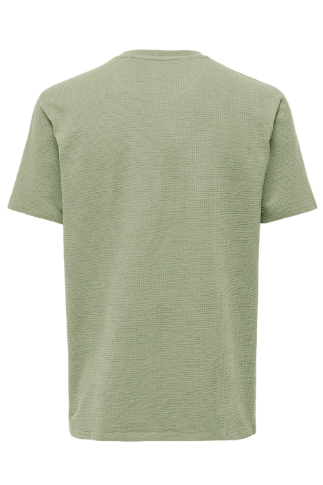Only & Sons onskian life reg seersucker ss tee